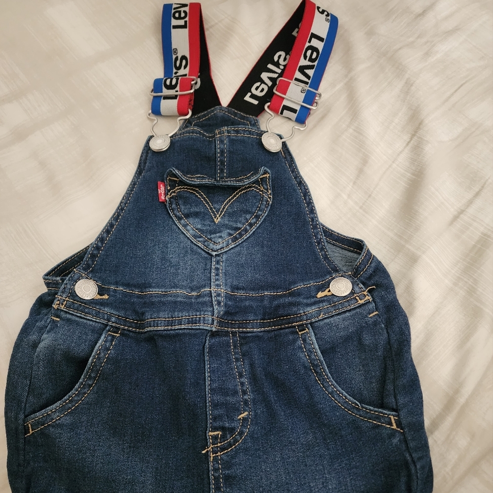 Levi's Denim Overalls with Logo Straps